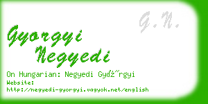 gyorgyi negyedi business card